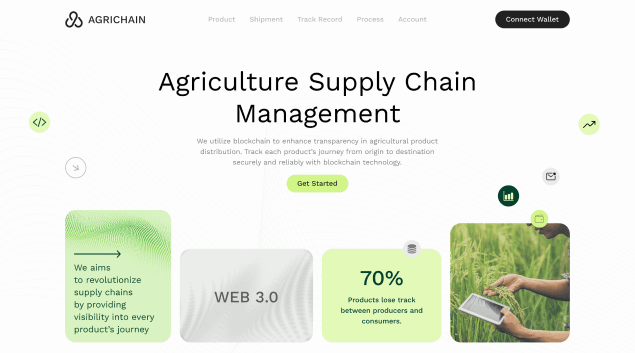 Blockchain supply chain application